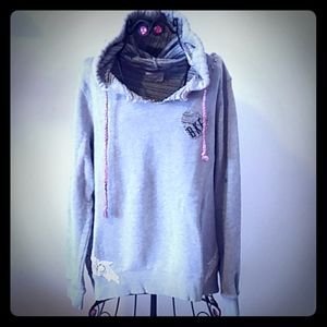 BKE Heather-Gray Hooded Sweatshirt
